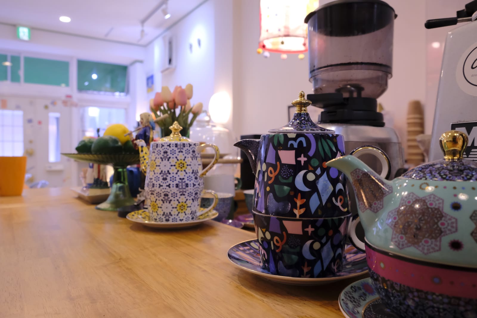 T2 teapots on the counter